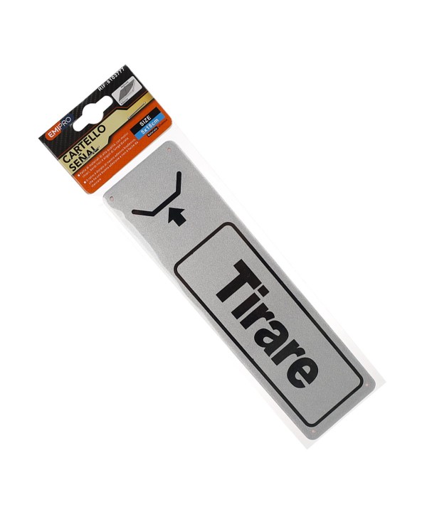 Cartello Segnaletico Tirare 5*18CM