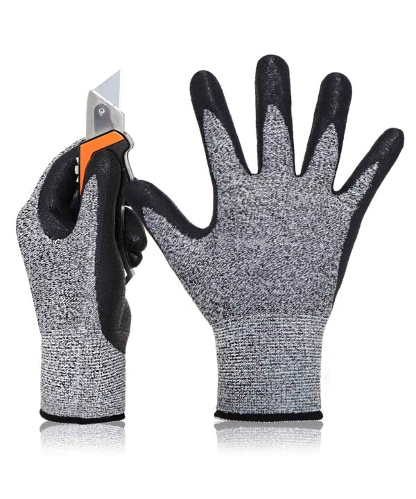 Guanti da Lavoro Livello 5 taglia  M/8 colore nero/grigio