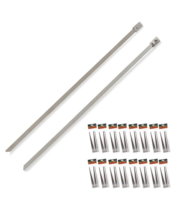 120 Fascette In Acciaio Inox 4.6X250mm Stringitubo Metalliche Inossidabile Per Legare Fili Cavi Tubi