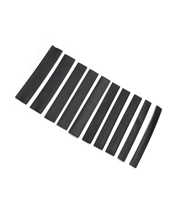10 Pezzi Guaine Termorestringente Nero Lunga 12cm Diametro Assortito 8mm 10mm 12mm 14mm