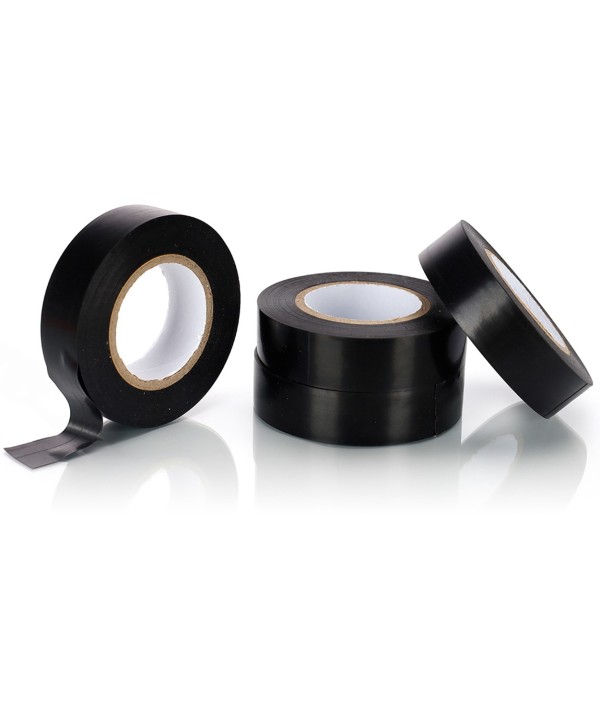 4 Pezzi Nastro Isolante Nero 18mmX15m