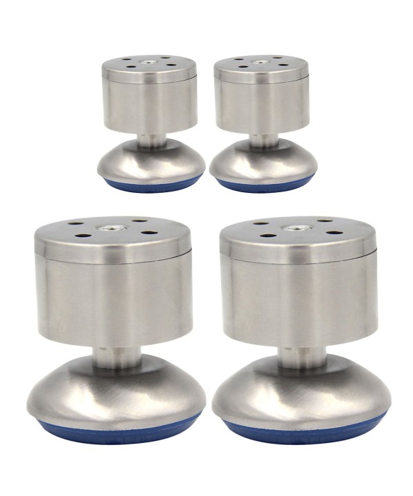 4 Pezzi Piedini Livellamento in Acciaio Inossidabile Adatto ai Mobili Tavoli Armadi Divani Letti Mensole Diametro 50mm Altezza 60mm