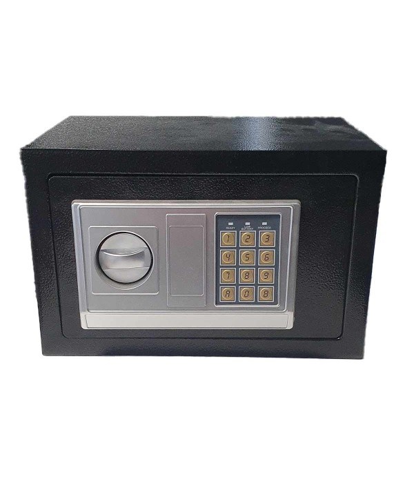 Cassaforte a Muro con Combinazione Numerica Digitale Elettronica e Doppia Chiave di Sicurezza Colore Assortito Nero/Bianco 4xAA Batterie 4,6Kg 31x20x20cm