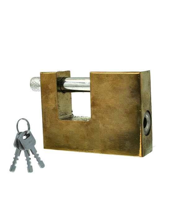 Lucchetto Corazzato Antiscasso 70mm Con 3 Chiavi Colore Ottone