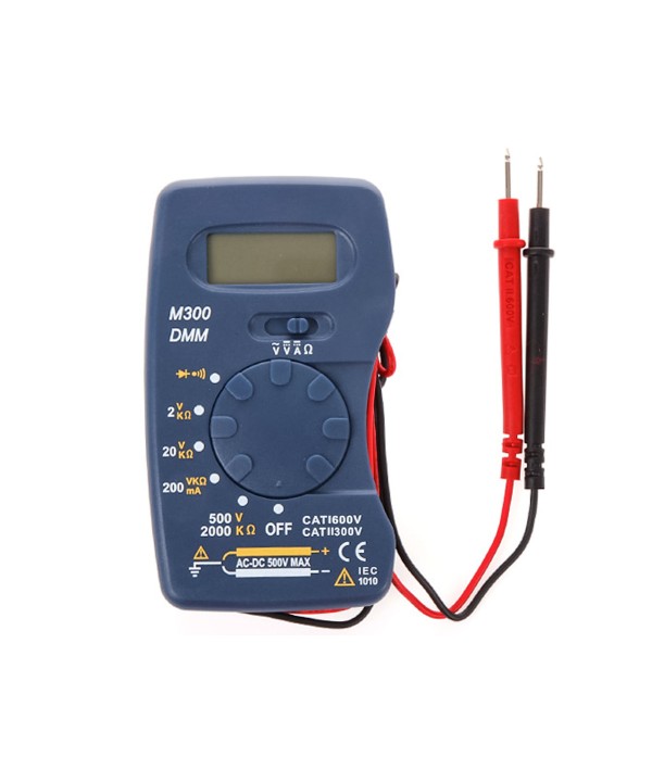 Mini Multimetro Digitale Automatico Tester Universale Piccolo e Leggero Tascabile M300