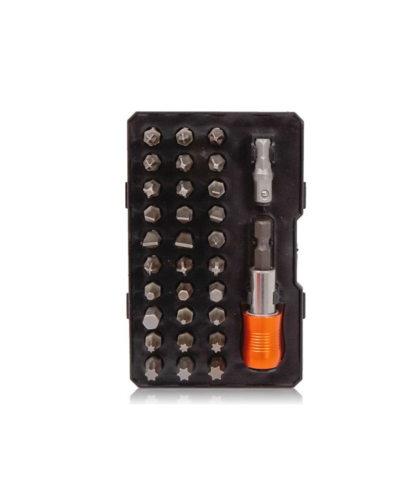 Kit Punte Cacciavite CR-V Da 32 Pezzi Con Portainserti Magnetico a Sgancio Rapido