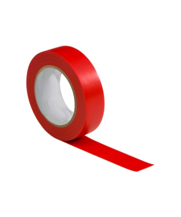 Nastro Isolante Elettrico in PVC 18mm X 20m Rosso
