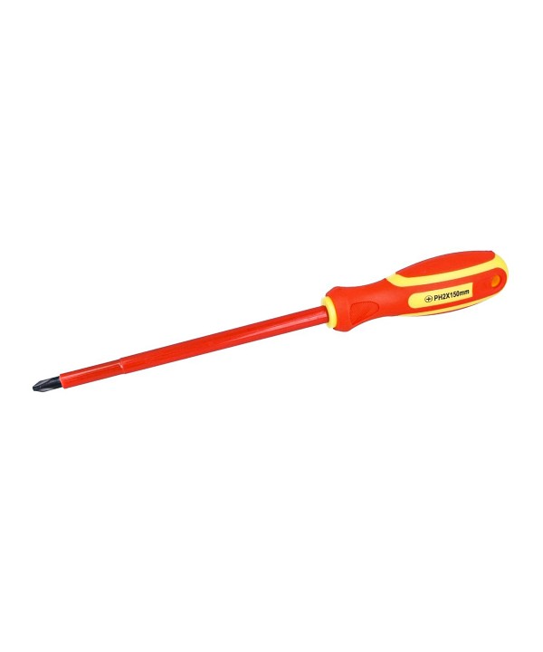 Cacciavite Isolato a Croce PH2 6X150mm Lama Isolante Per Elettricista