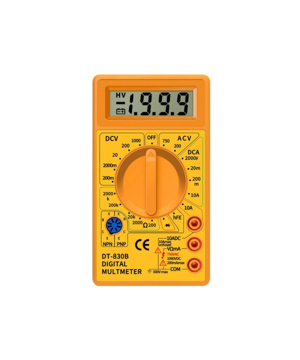Multimetro Digitale Voltmetro Amperometro Ohm Tester DT830B