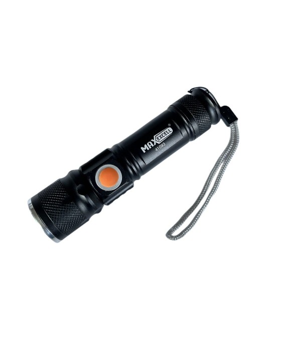 Torcia Led Ricaricabile USB Batteria Litio 1200mAh