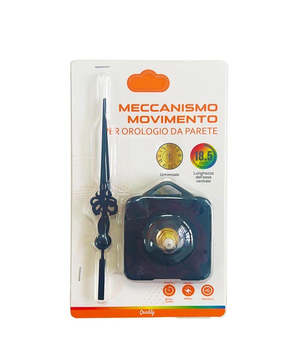 Orologio con Movimento al Quarzo Silenzioso con Lancette Stile Antiche Lunghezza Mano piu Lunga 13 Asse Centrale 18.5mm