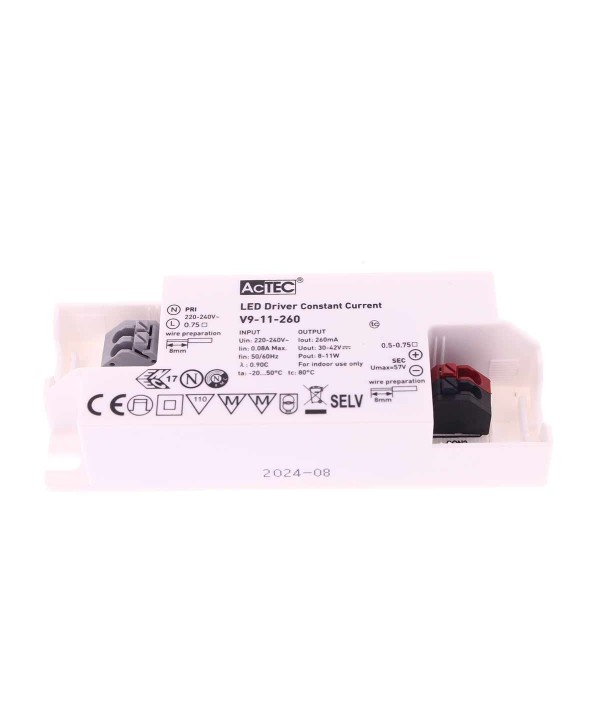 Led Driver CC Corrente Costante 260mA 30V-42VDC Per Alimentare Led Max 11W