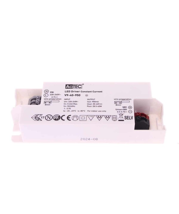 Led Driver CC Corrente Costante 950mA 30V-42VDC Per Alimentare Led Max 40W