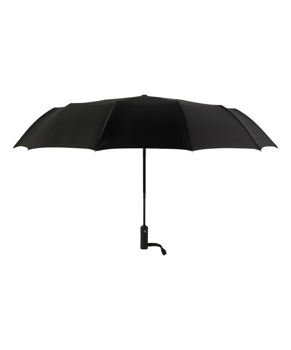 Ombrello Robusto Antivento 3 Pieghe 12 Stecche Teflon 190T 105cm Apertura e Chiusura Automatico Nero Classico