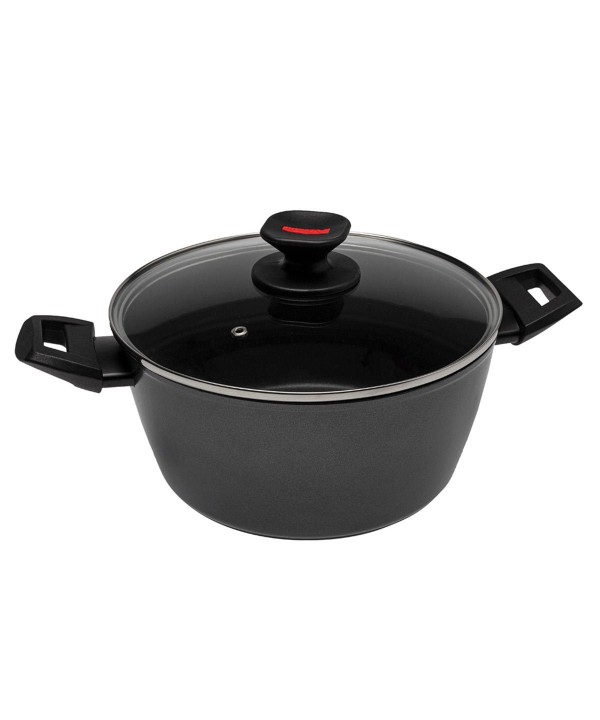 Casseruola Induzione Fonda Antiaderente Con Coperchio Diametro 24cm Spessore 4mm