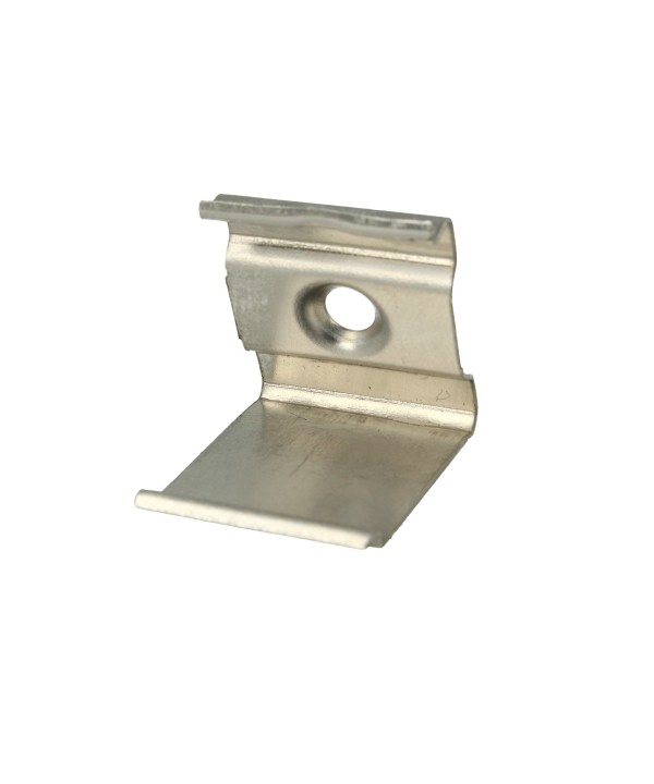 Clip Guida Gancio PC Per Fissaggio a Muro Del Profilo Alluminio Slim Angolare BA1616