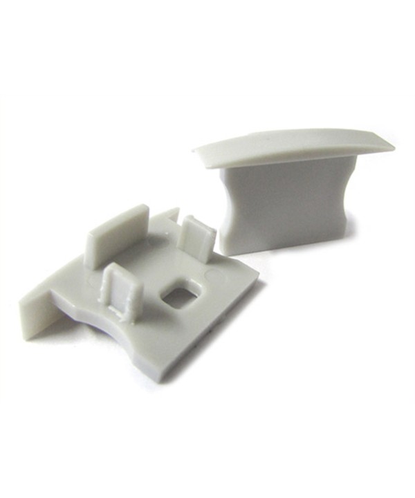 Coppia Tappi Tappini Termine Per Chiusure Profilo Canalina Barra Alluminio Da Incasso Cartongesso BA2620 BA2515