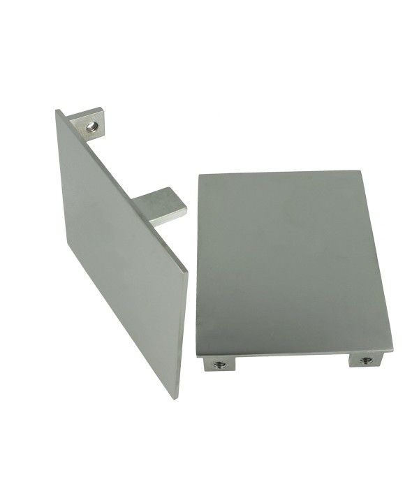 Coppia Tappi  Coperture Termine Per Chiusure Profilo Alluminio BA5570