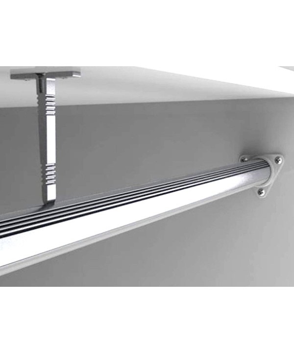 Gancio per Fissaggio Da Soffitto Muro Tetto in Armadio Sottopensile Mensola del Profilo Barra Alluminio Tondo BA6001