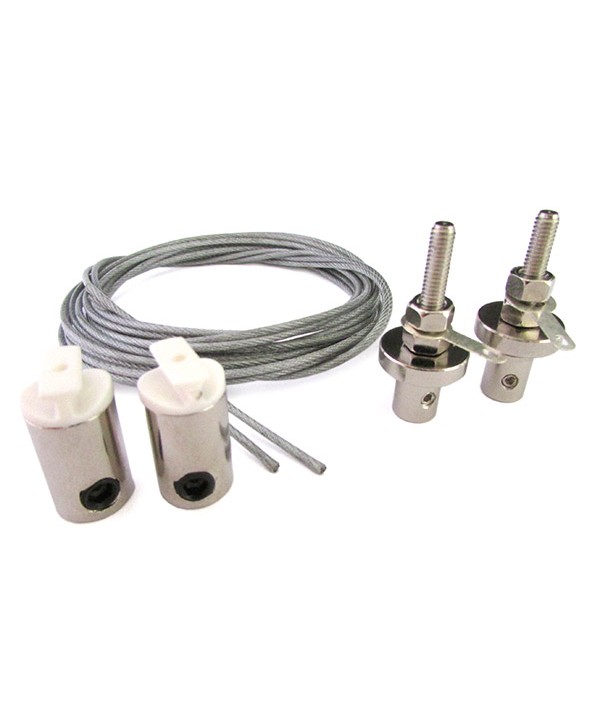 Kit Staffe Per Fissaggio Da Soffitto A Sospensione Del Profilo Barra Alluminio Tondo BA6001 e BA1537