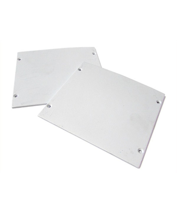 Coppia Tappi  Coperture Termine Per Chiusure Profilo Alluminio a Sospensione BA9080