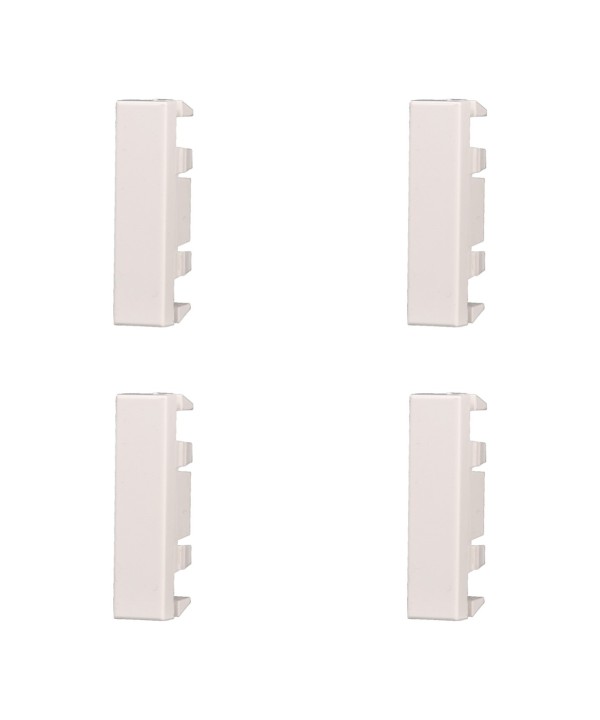 ETTROIT 4 Pezzi Copritasti Copriforo Falso Polo 1/2P Mezzo Modulo Posto Bianco Compatibile Con Bticino Axolute