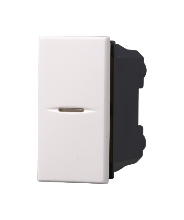ETTROIT Interruttore Assiale 1P 16A Unipolare Colore Bianco Compatibile Con Bticino Axolute