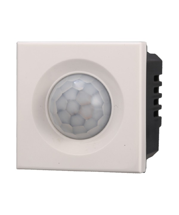 ETTROIT Sensore Movimento PIR Timer 2P 2M Colore Bianco Compatibile Con Bticino Axolute