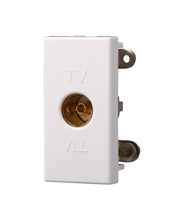 ETTROIT Connettore Presa TV Femmina Colore Bianco Compatibile Con Bticino Axolute