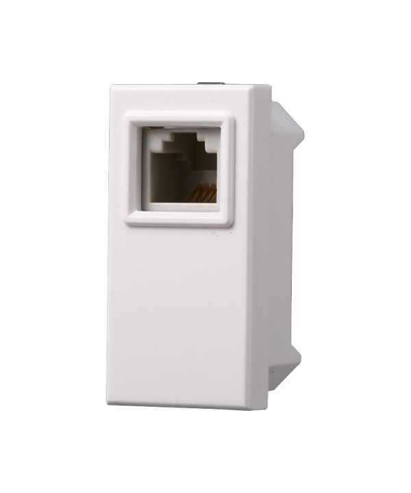 ETTROIT Connettore Telefonica Presa RJ11 Colore Bianco Compatibile Con Bticino Axolute