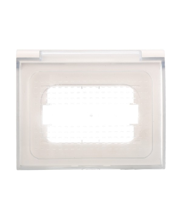 ETTROIT Placca Custodia IP44 3P Bianco Universale Per Scatola 503 Compatibile Bticino Vimar Gewiss