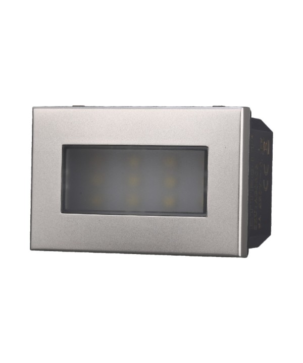 ETTROIT Lampada Led Segnapasso 3P 220V Grigio 6000K Compatibile Con Bticino Axolute
