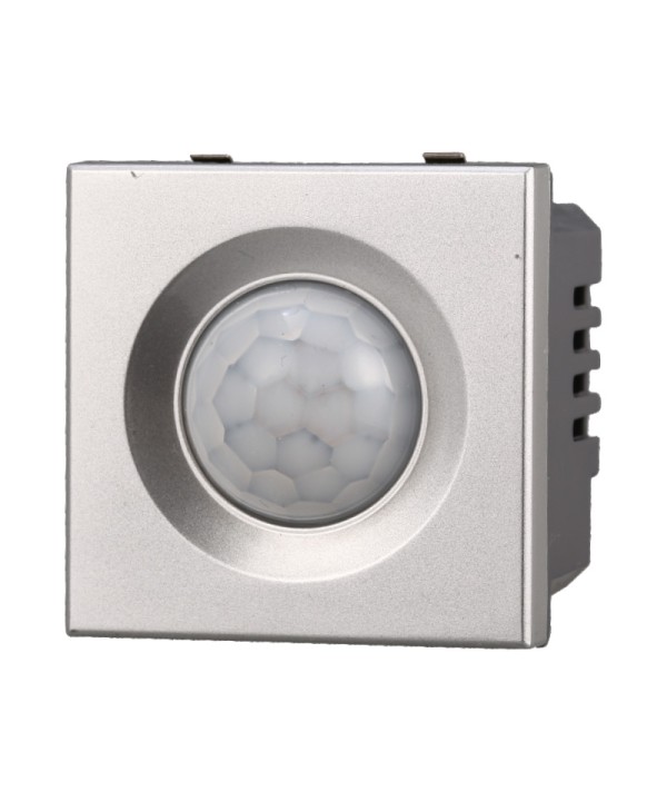 ETTROIT Sensore Movimento PIR Timer 2P 2M Colore Grigio Compatibile Con Bticino Axolute