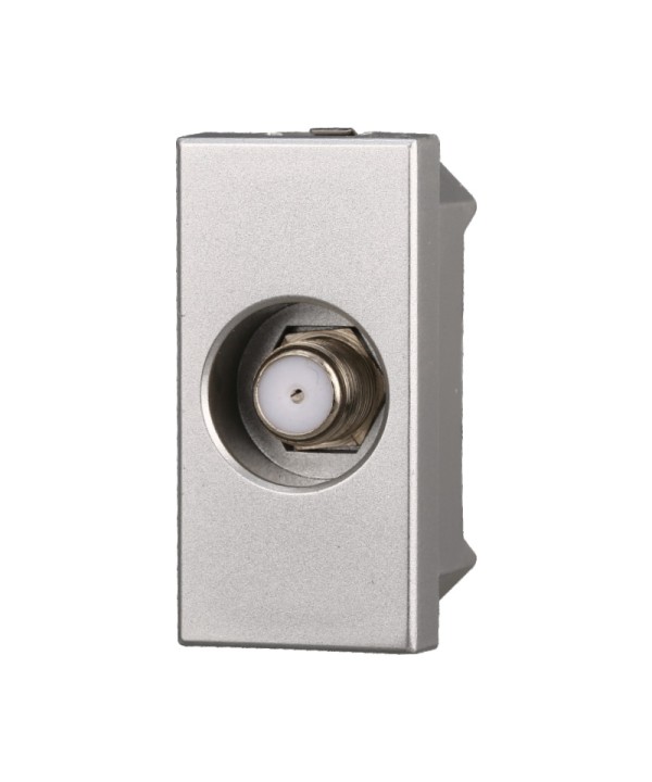 ETTROIT Connettore Presa TV SAT Satellitare Tipo F Colore Grigio Compatibile Con Bticino Axolute