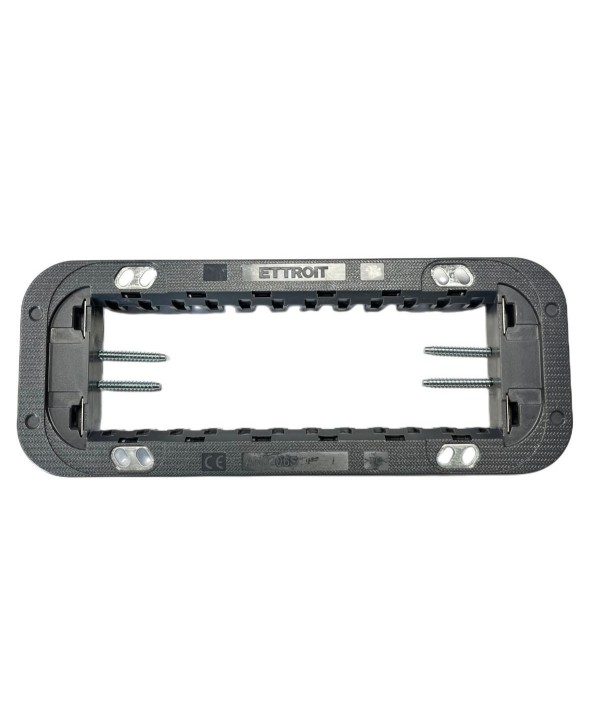 ETTROIT Supporto Slim Sottile 6P Serie Moon 6 Posti Per Scatole 506 Compatibile Con Bticino Axolute Air