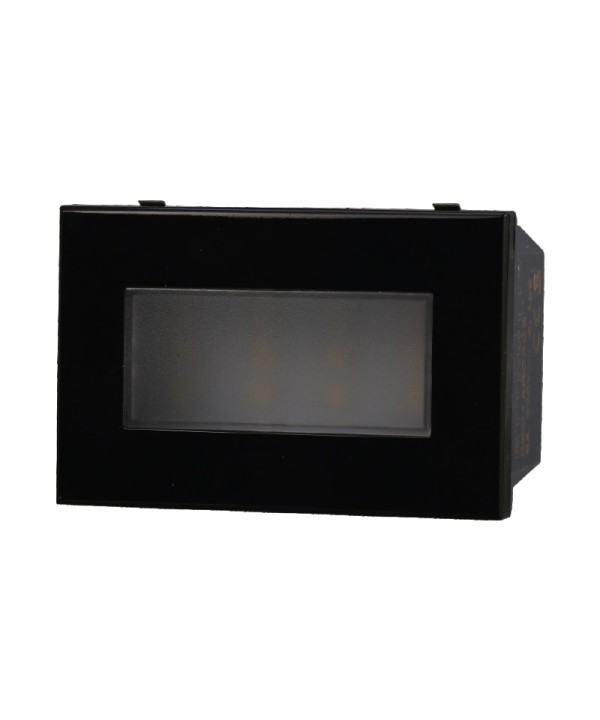ETTROIT Lampada Led Segnapasso 3P 220V Nero 6000K Compatibile Con Bticino Axolute