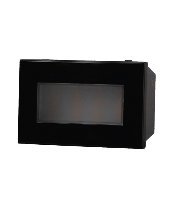 ETTROIT Lampada Led Segnapasso 3P 220V Nero 3000K Compatibile Con Bticino Axolute