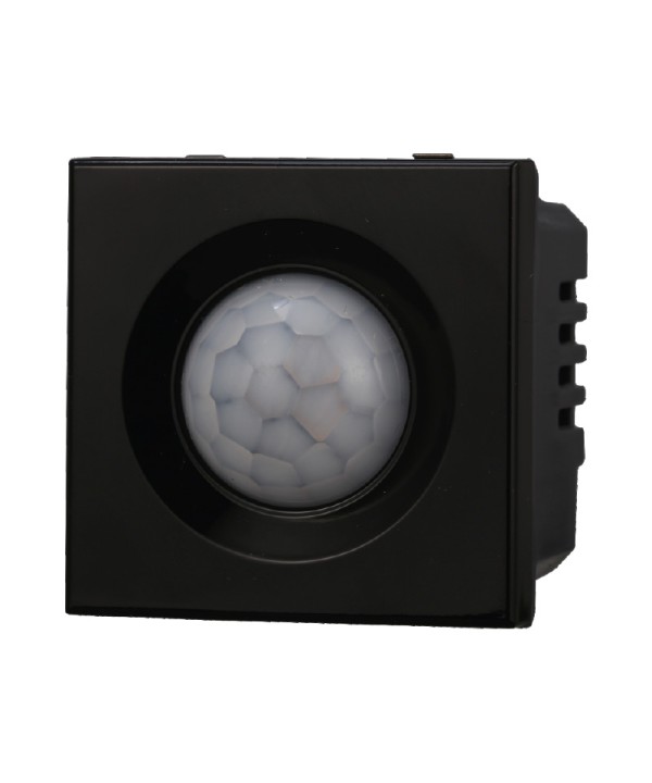 ETTROIT Sensore Movimento PIR Timer 2P 2M Colore Nero Compatibile Con Bticino Axolute