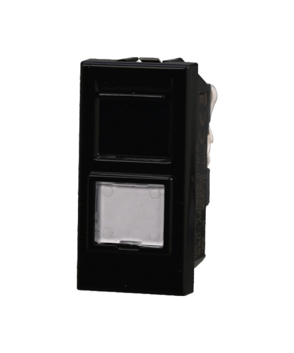 ETTROIT Connettore Rete Presa Dati RJ45 CAT5E Colore Nero Compatibile Con Bticino Axolute