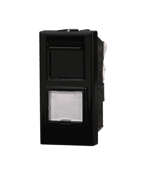 ETTROIT Connettore Rete Presa Dati RJ45 CAT6 Colore Nero Compatibile Con Bticino Axolute