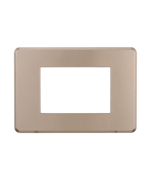ETTROIT Placca Slim Sottile 3P Serie Moon Colore Bronzo Compatibile Con Bticino Axolute Air