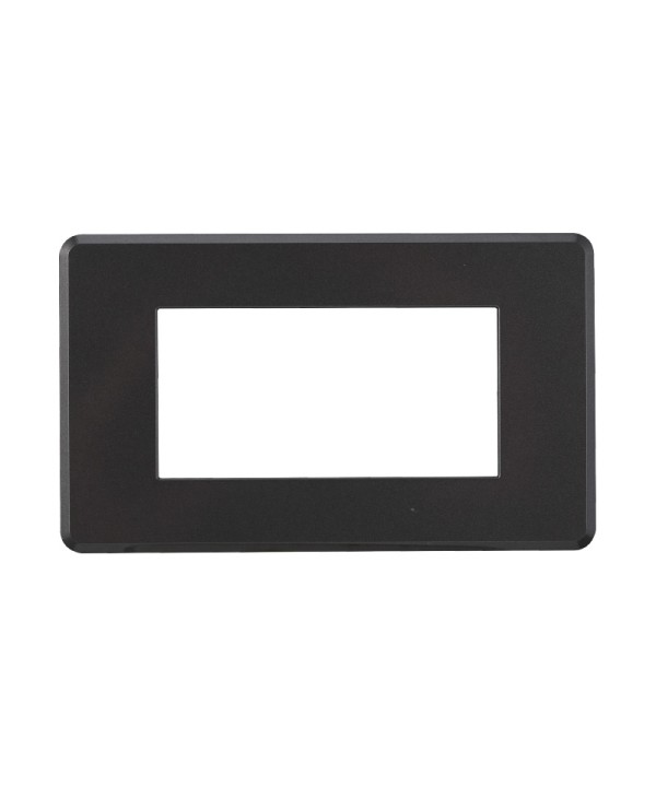 ETTROIT Placca Slim Sottile 4P Serie Moon Colore Acciaio Scuro Compatibile Con Bticino Axolute Air