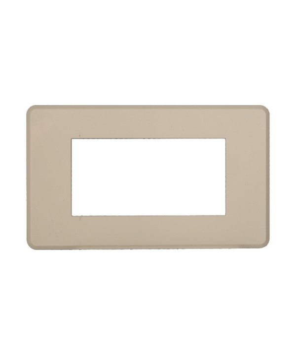 ETTROIT Placca Slim Sottile 4P Serie Moon Colore Sabbia Compatibile Con Bticino Axolute Air