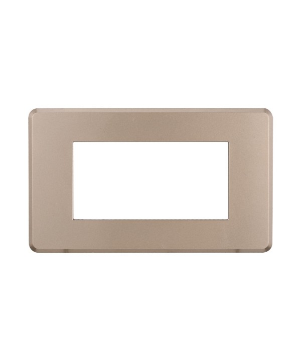 ETTROIT Placca Slim Sottile 4P Serie Moon Colore Bronzo Compatibile Con Bticino Axolute Air