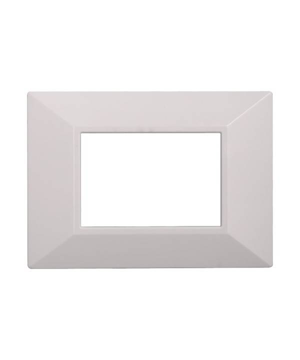 ETTROIT Placca Piramide Serie Moon 3P Colore Bianco Compatibile Con Bticino Axolute