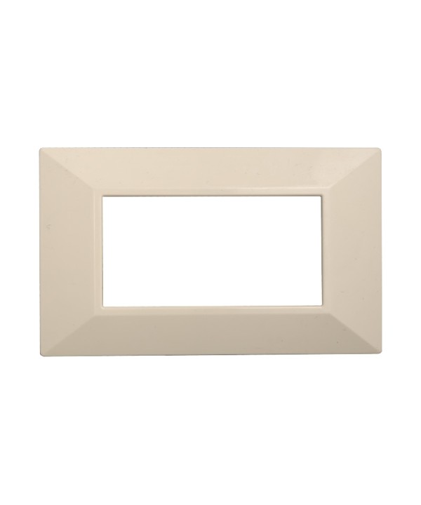 ETTROIT Placca Piramide Serie Moon 4P Colore Sabbia Compatibile Con Bticino Axolute