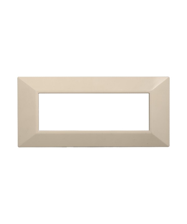 ETTROIT Placca Piramide Serie Moon 6P Colore Sabbia Compatibile Con Bticino Axolute