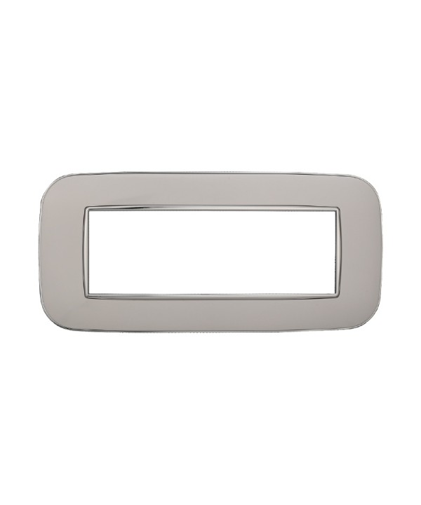 ETTROIT Placca Orbis Serie Moon 6P Colore Bianco Compatibile Con Bticino Axolute