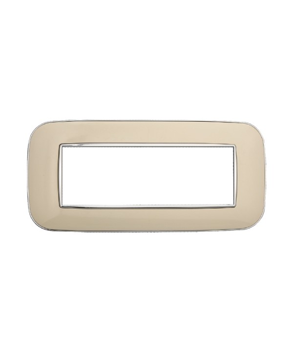 ETTROIT Placca Orbis Serie Moon 6P Colore Sabbia Compatibile Con Bticino Axolute