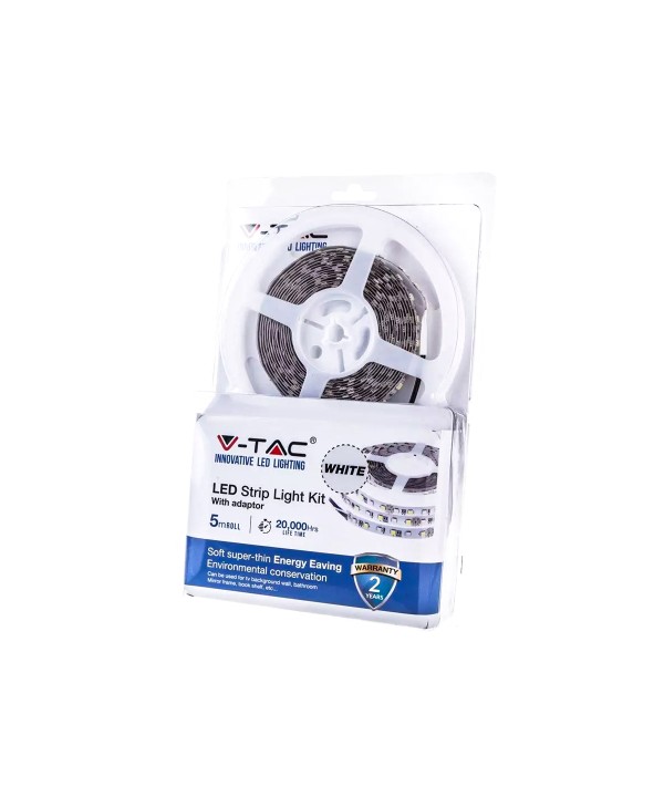 Kit Bobina Led Con Alimentatore Incluso 12V 18W 4000K 3,6W/M 5M/Roll SKU-2351